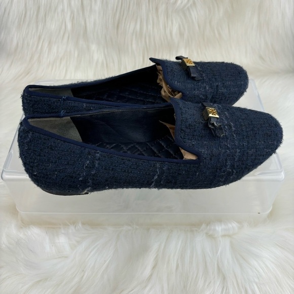 TORY BURCH CHANDRA FLATS- LOAFERS SHOES SIZE 7.5 - Picture 2 of 12